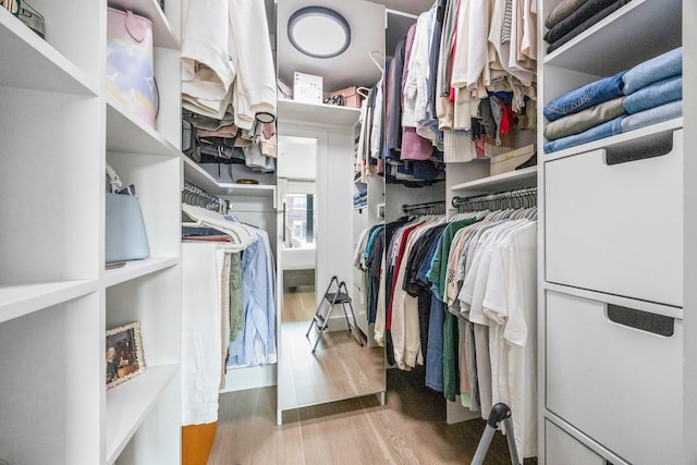 2539 48th St, Astoria, NY 11103 - spacious closet with wood finished floors