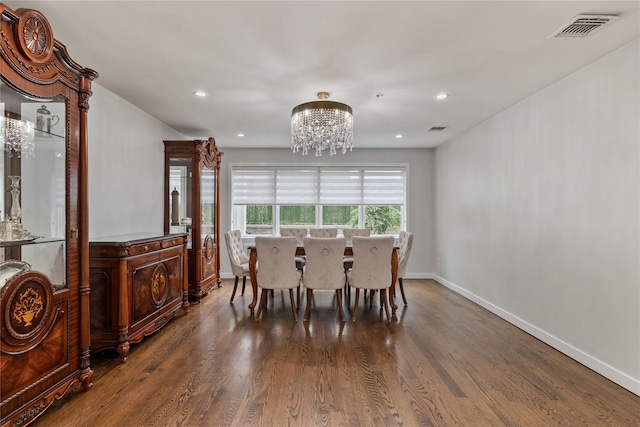 487 W Central Ave Unit 112, Spring Valley, NY 10977 - dining space with a chandelier, wood finished floors, and recessed lighting