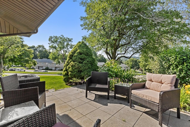 4 Devon Ct Unit B, Yorktown Heights, NY 10598 - view of patio / terrace with outdoor lounge area