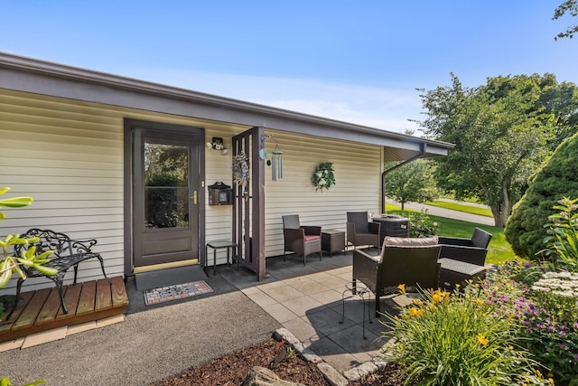 4 Devon Ct Unit B, Yorktown Heights, NY 10598 - property entrance featuring a patio area