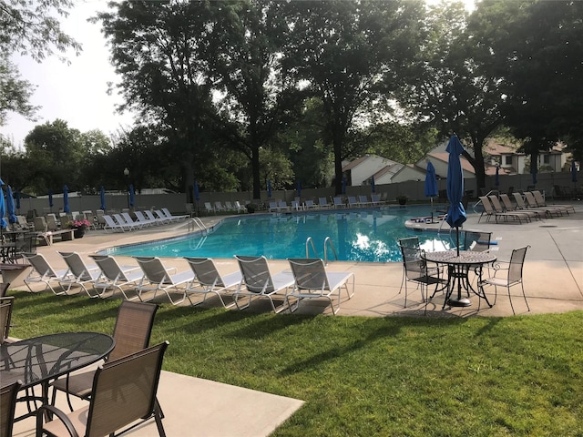 4 Devon Ct Unit B, Yorktown Heights, NY 10598 - community pool featuring a patio