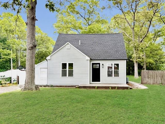 49 Heston Rd, Shirley, NY 11967 - view of front facade with a shingled roof and driveway