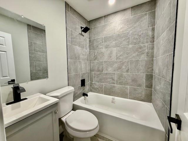 49 Heston Rd, Shirley, NY 11967 - bathroom with vanity and  shower combination