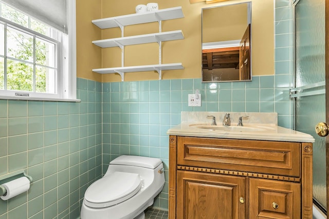 12 Orient Ave, Northport, NY 11768 - bathroom featuring tile walls and vanity