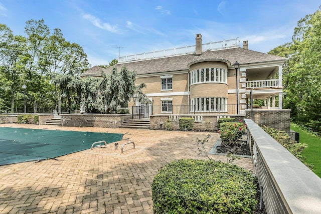 12 Orient Ave, Northport, NY 11768 - view of pool with a covered pool and a patio
