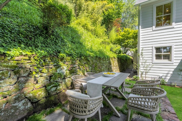 115 River Rd, Nyack, NY 10960 - view of patio / terrace featuring outdoor dining space