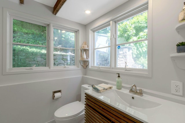 115 River Rd, Nyack, NY 10960 - bathroom with toilet and vanity