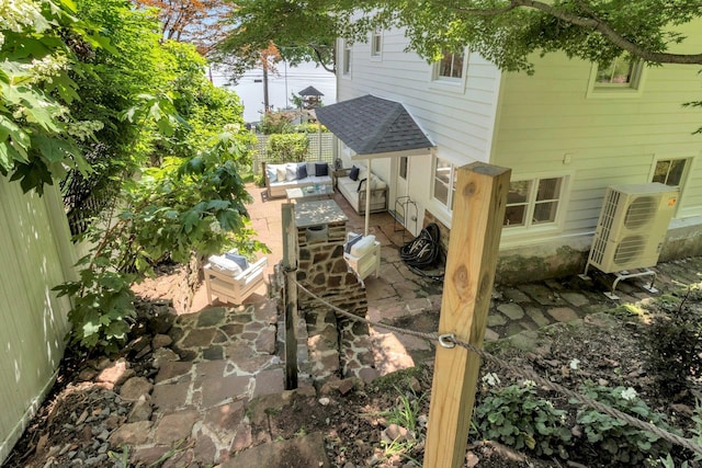 115 River Rd, Nyack, NY 10960 - fenced yard with an outdoor living space and a patio