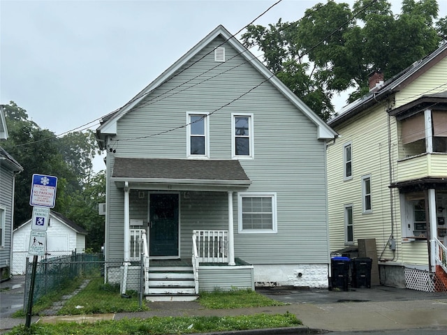 42 Columbia St, Poughkeepsie, NY 12601 - view of front facade with covered porch