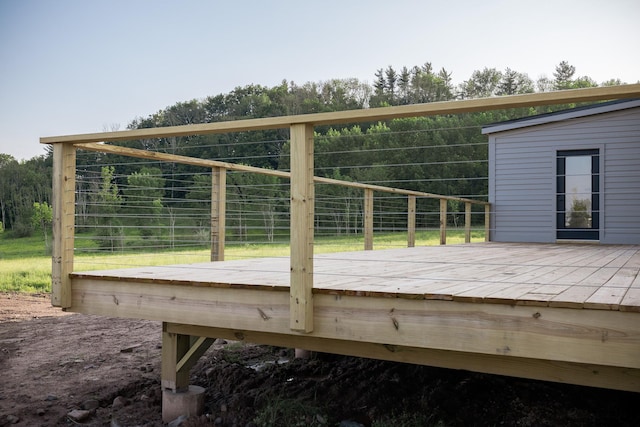 612 Beechwoods Rd, Callicoon, NY 12723 - view of wooden terrace