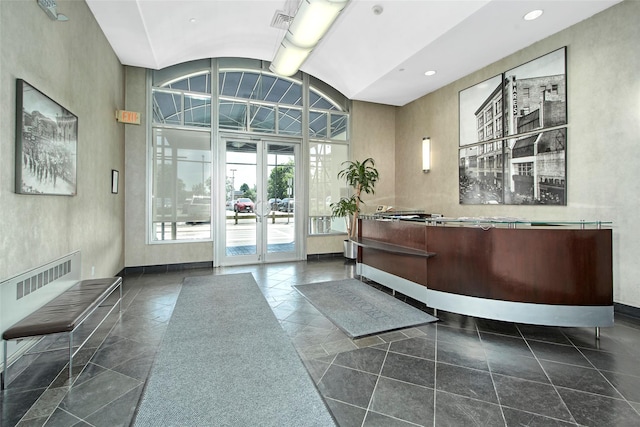 25 Leroy Pl Unit 508, New Rochelle, NY 10805 - reception area with french doors