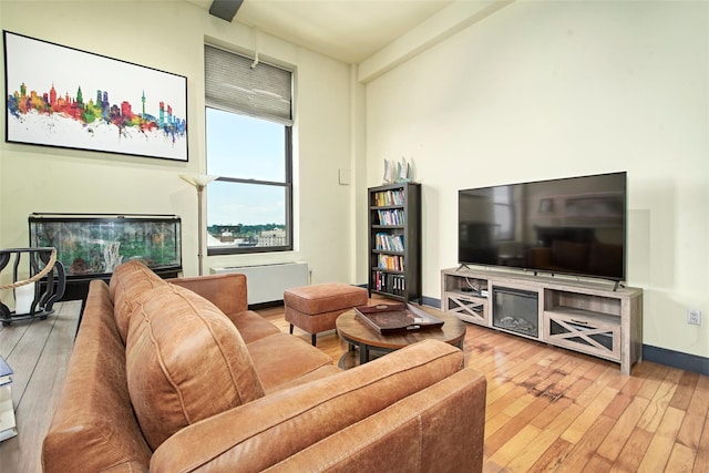 25 Leroy Pl Unit 508, New Rochelle, NY 10805 - living room with hardwood / wood-style flooring and baseboards