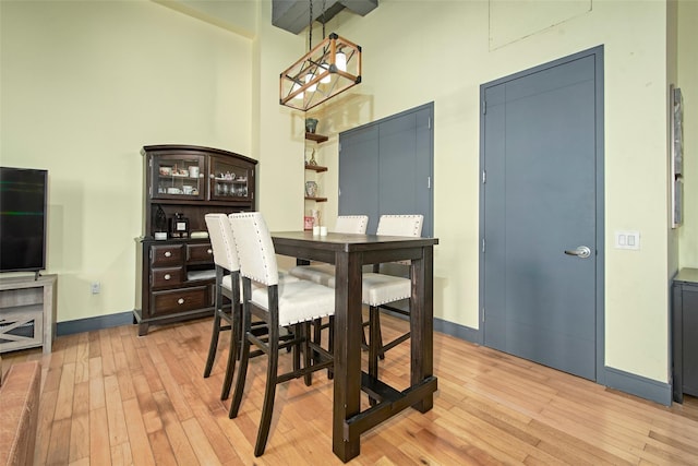 25 Leroy Pl Unit 508, New Rochelle, NY 10805 - dining space with light wood-type flooring and a towering ceiling