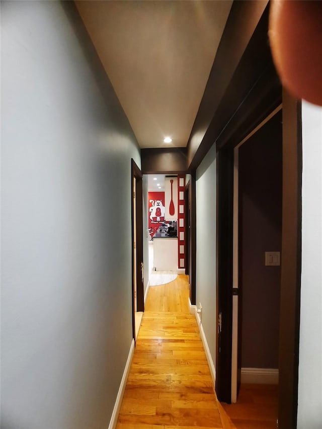 33-47 91st St Unit 5A, Jackson Heights, NY 11372 - hall with light wood-style floors and recessed lighting