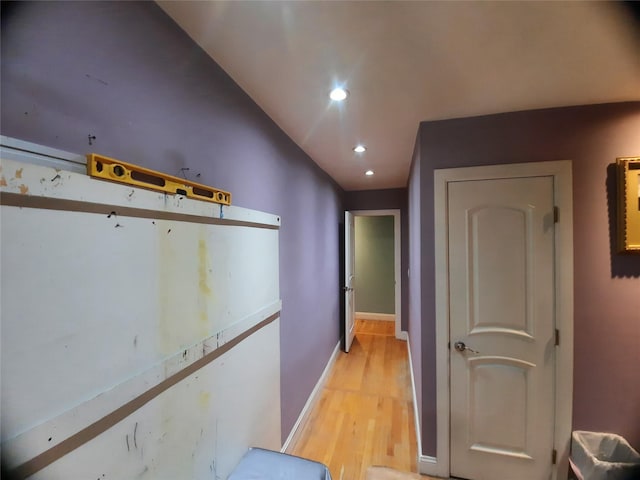 33-47 91st St Unit 5A, Jackson Heights, NY 11372 - hallway featuring light wood-style floors and recessed lighting