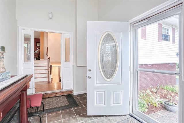 24 Oxford Ct, Spring Valley, NY 10977 - foyer entrance with tile patterned flooring and baseboards