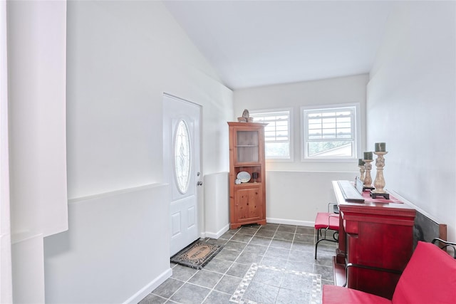24 Oxford Ct, Spring Valley, NY 10977 - foyer entrance with vaulted ceiling and baseboards