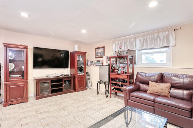 24 Oxford Ct, Spring Valley, NY 10977 - living area with recessed lighting and light tile patterned floors