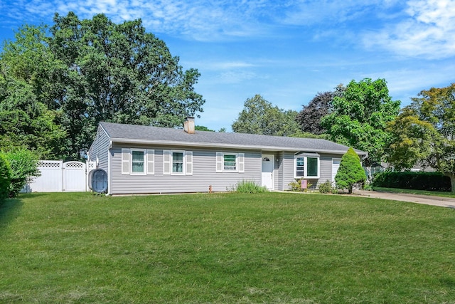 16 Marlin Rd, Centereach, NY 11720 - ranch-style house with a chimney