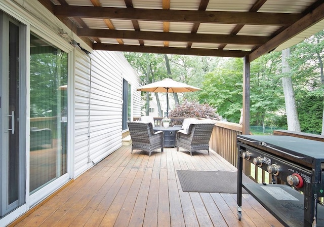 2 Short Hill Rd, New City, NY 10956 - deck featuring area for grilling and outdoor dining area
