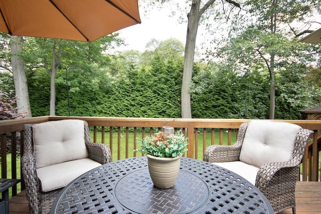 2 Short Hill Rd, New City, NY 10956 - deck featuring outdoor dining space