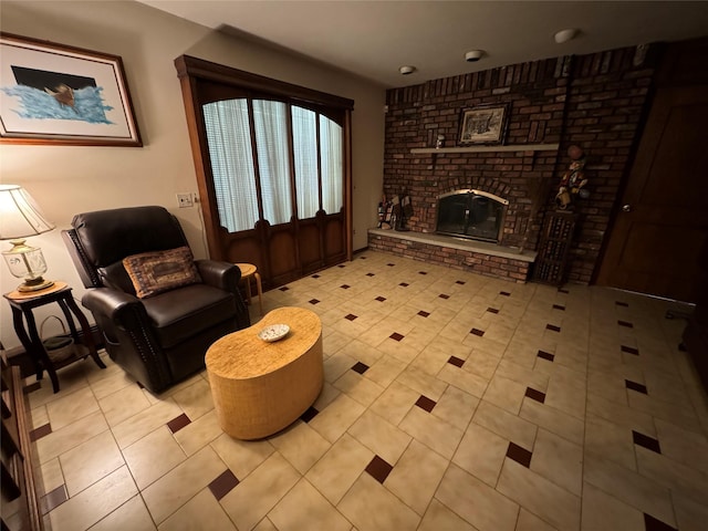 28 Jansen St, Staten Island, NY 10312 - living area with a fireplace
