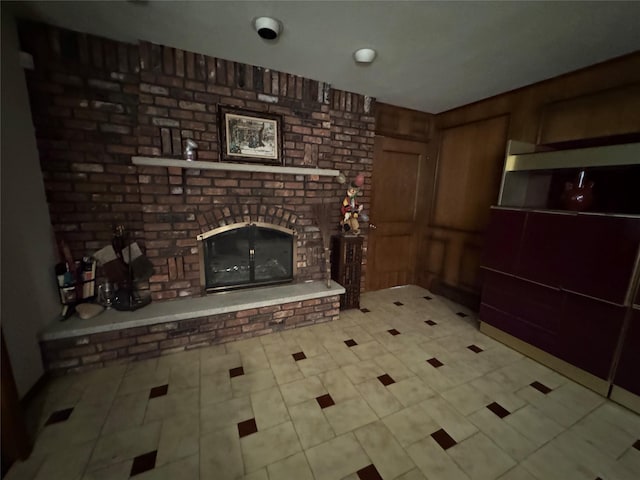 28 Jansen St, Staten Island, NY 10312 - unfurnished living room with a fireplace