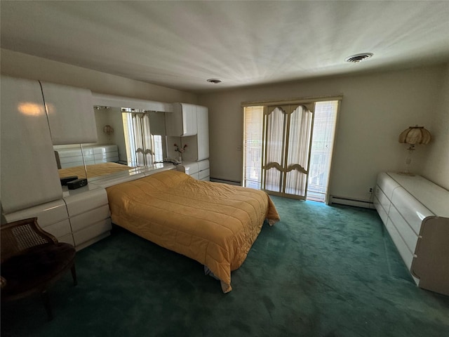 28 Jansen St, Staten Island, NY 10312 - bedroom with a baseboard radiator, multiple windows, and carpet