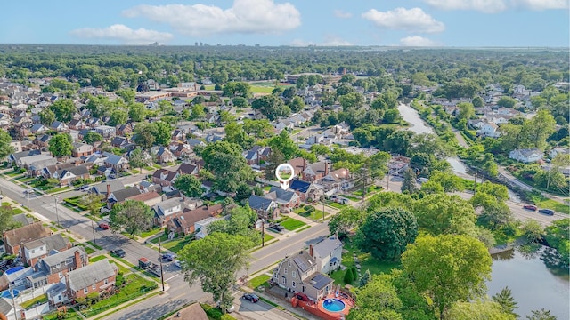 202 Roosevelt Ave, Valley Stream, NY 11581 - aerial view of property and surrounding area featuring a large body of water and nearby suburban area