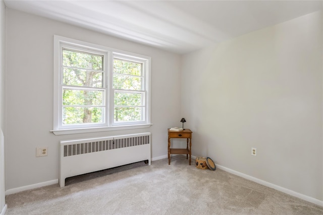509 Hudson View Rd, Nyack, NY 10960 - unfurnished room featuring radiator heating unit, healthy amount of natural light, and carpet flooring