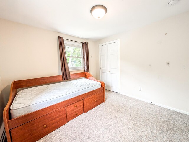 187 Horseblock Rd, Farmingville, NY 11738 - bedroom with light colored carpet and a closet