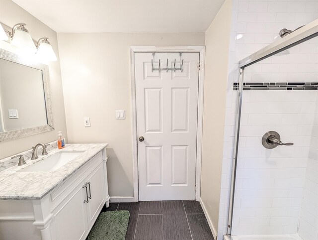 187 Horseblock Rd, Farmingville, NY 11738 - bathroom with a shower stall and vanity