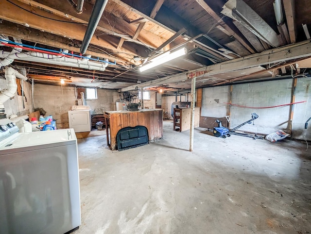 187 Horseblock Rd, Farmingville, NY 11738 - basement with washer and clothes dryer