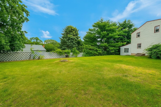 187 Horseblock Rd, Farmingville, NY 11738 - view of yard featuring a fire pit