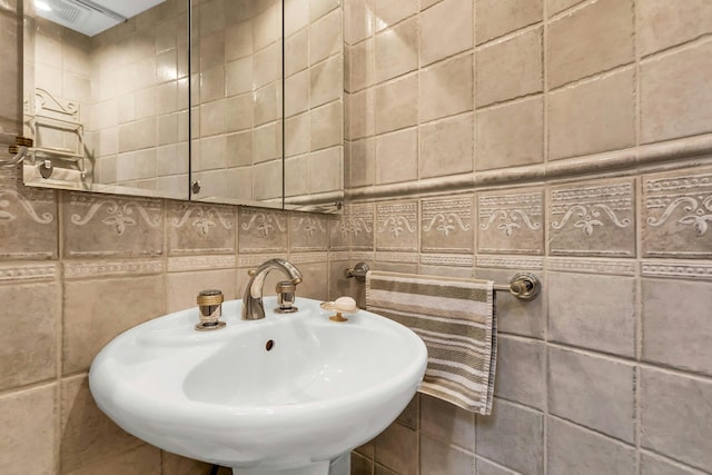 102 Bayview Ave, East Islip, NY 11730 - bathroom featuring tile walls