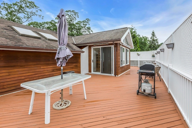 102 Bayview Ave, East Islip, NY 11730 - wooden deck featuring grilling area