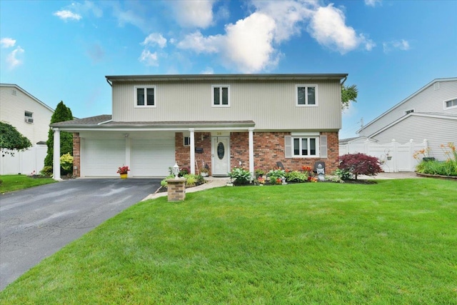 36 Shubert Ln, Bethpage, NY 11714 - view of front of property featuring driveway, brick siding, and a garage