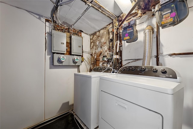 2801 Gunther Ave, Bronx, NY 10469 - washroom featuring independent washer and dryer and electric panel