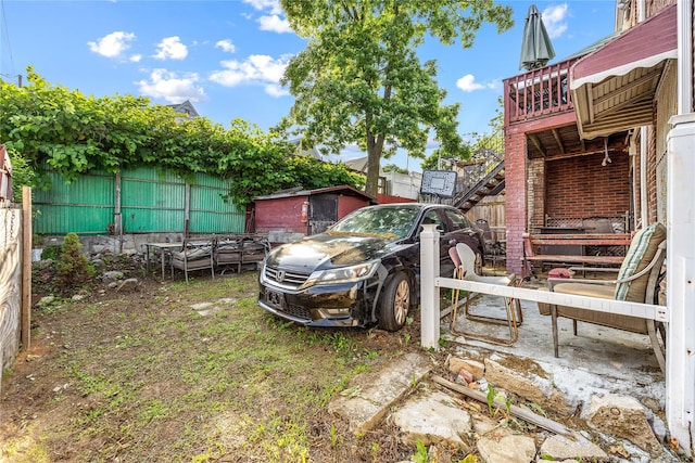 2801 Gunther Ave, Bronx, NY 10469 - view of yard featuring a wooden deck