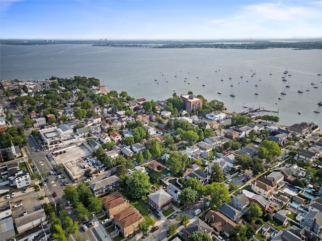 98 Pell Pl, Bronx, NY 10464 - aerial view of property and surrounding area featuring nearby suburban area
