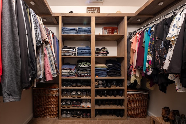 6 Danamarie Ln, East Patchogue, NY 11772 - spacious closet with carpet flooring