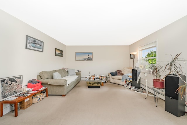 460 Old Town Rd Unit 26P, Port Jefferson Station, NY 11776 - living area featuring carpet flooring and baseboard heating