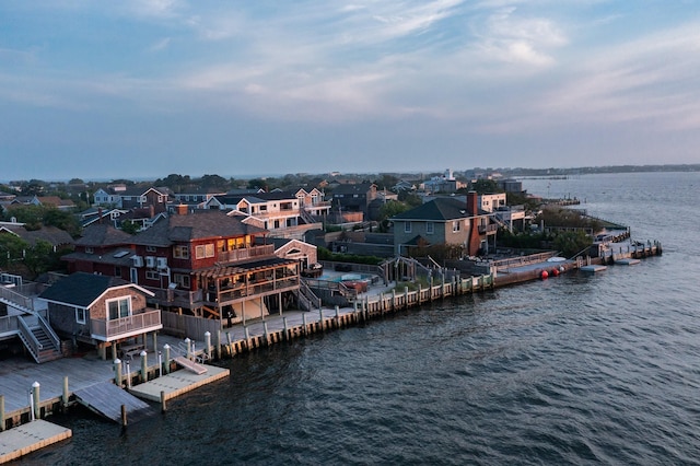 165 Bay Walk, Ocean Beach, NY 11770 - aerial perspective of suburban area featuring a nearby body of water