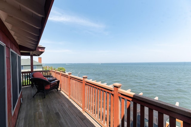 165 Bay Walk, Ocean Beach, NY 11770 - deck with a water view