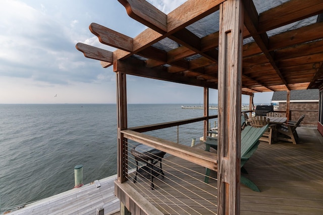 165 Bay Walk, Ocean Beach, NY 11770 - dock with a water view and boat lift