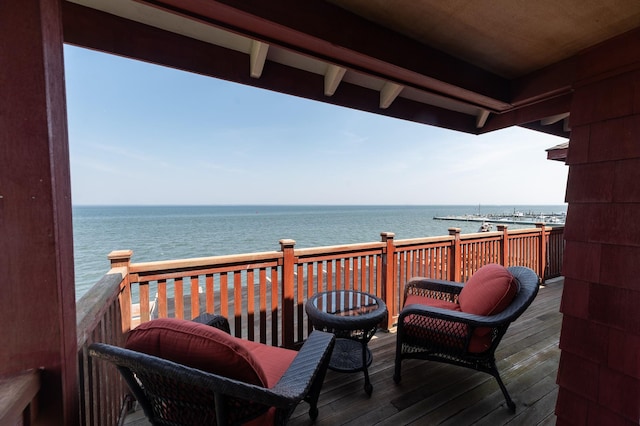 165 Bay Walk, Ocean Beach, NY 11770 - deck with a water view