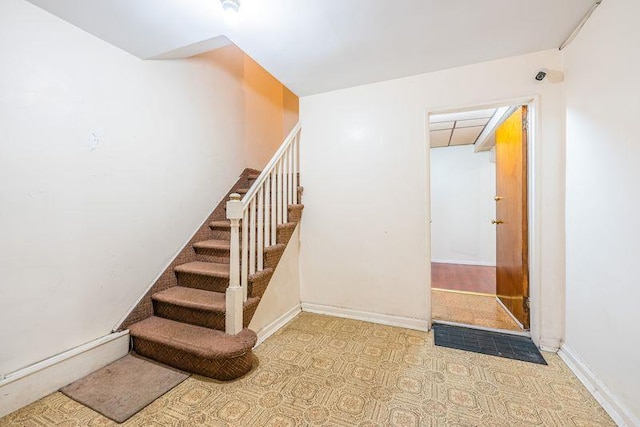 40-04 149th St, Flushing, NY 11354 - stairs with baseboards