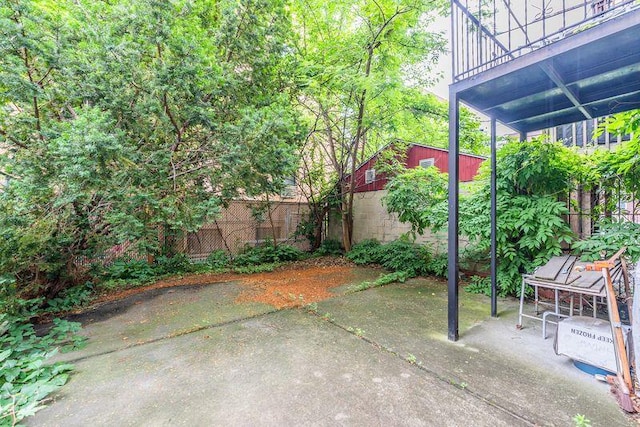40-04 149th St, Flushing, NY 11354 - view of patio / terrace featuring an outdoor structure