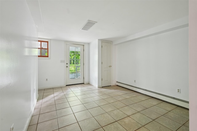 25 Cascade Lake Rd, Warwick, NY 10990 - empty room featuring a baseboard radiator and light tile patterned flooring