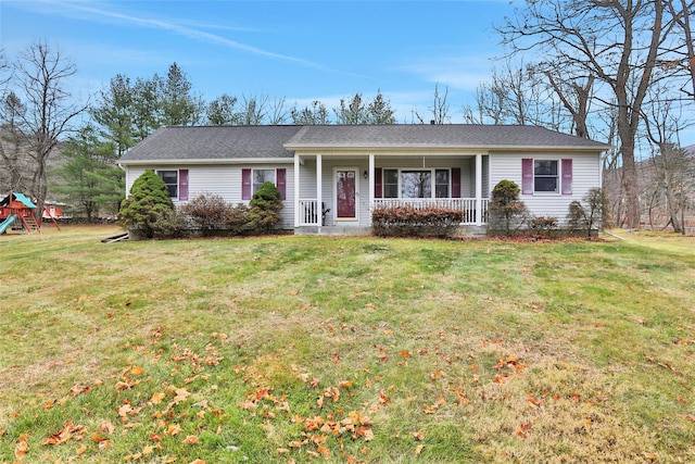 127 Continental Rd, Cornwall, NY 12518 - single story home featuring a porch, a front yard, and a playground